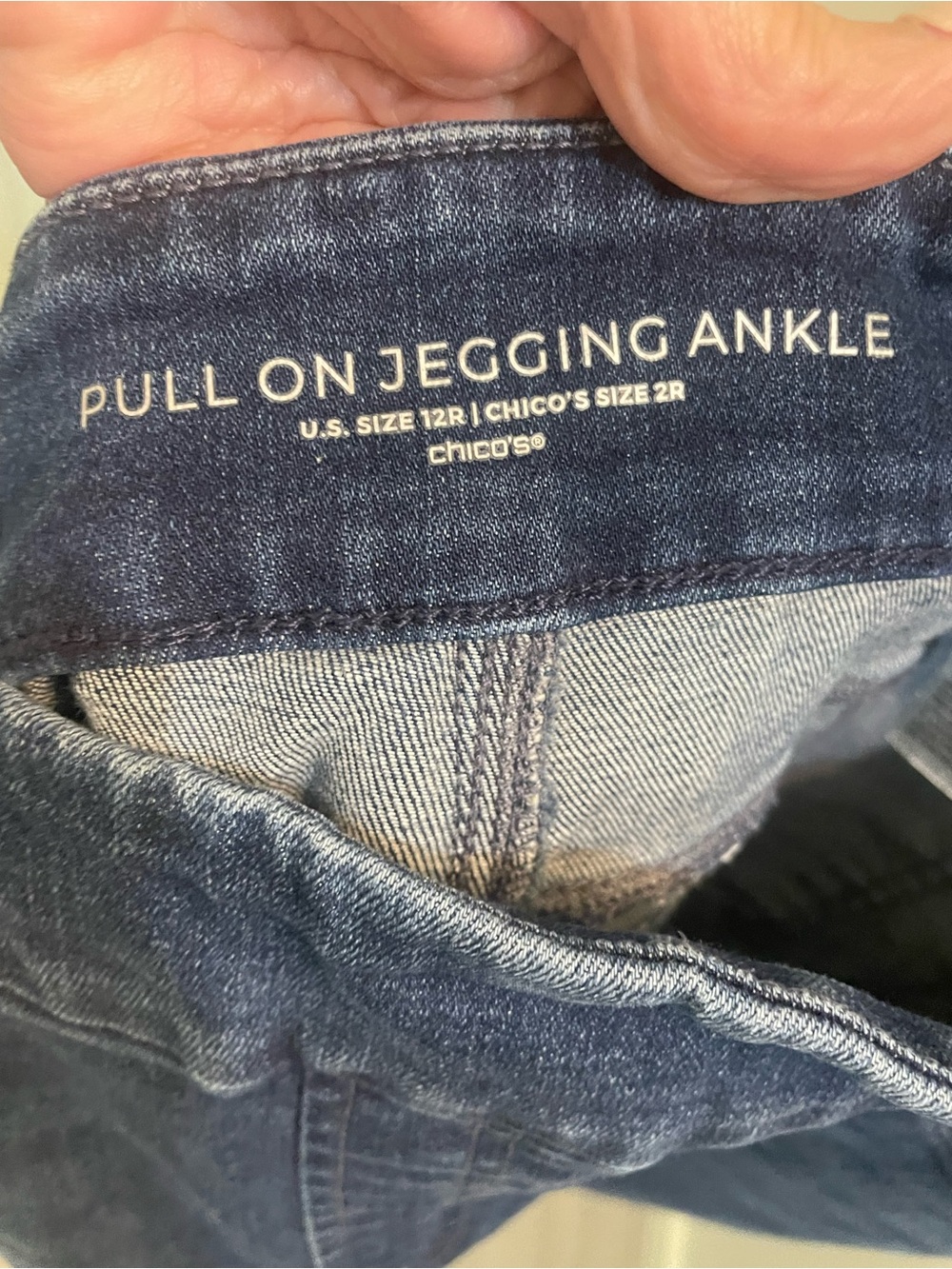 Chico's Dark Blue Straight Leg Jeans - Picture 3 of 3